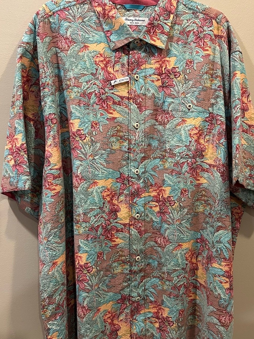 Tommy Bahama Nova Wave Retro Vibes Cotton-Blend Shirt - Picture 8 of 8